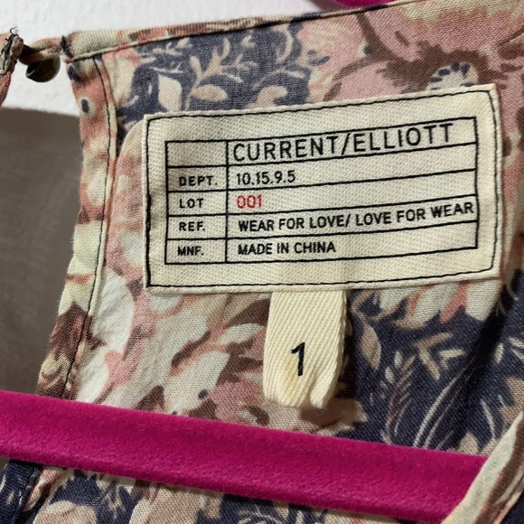 Current Elliot Maxi Dress Size 1 Women’s S Floral Long Sleeve Crochet Lace - Picture 8 of 12